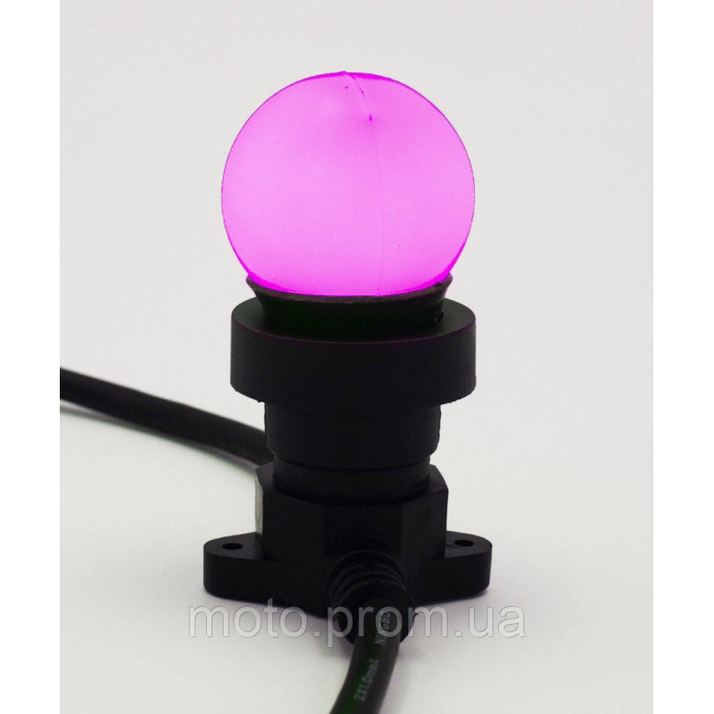 Лампочка LED 3W E-27 ріжева