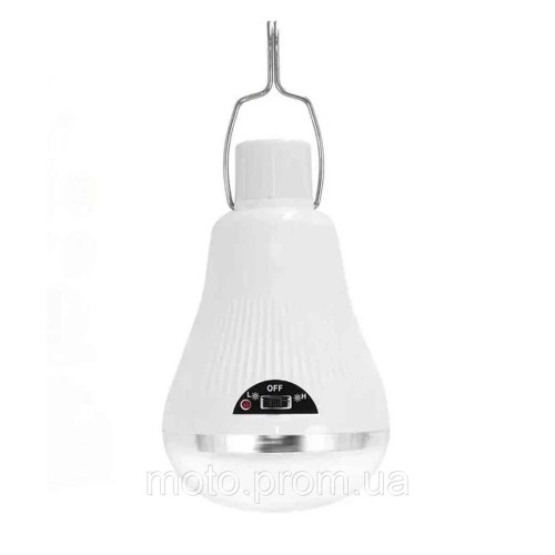 Лампа діодна для кемпінгу micro USB, сонячна панель Bailong GD-6029