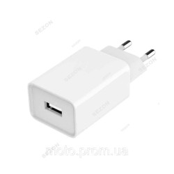 Адаптер USB 2А (для гірлянд до 800 світлодіодів) білий