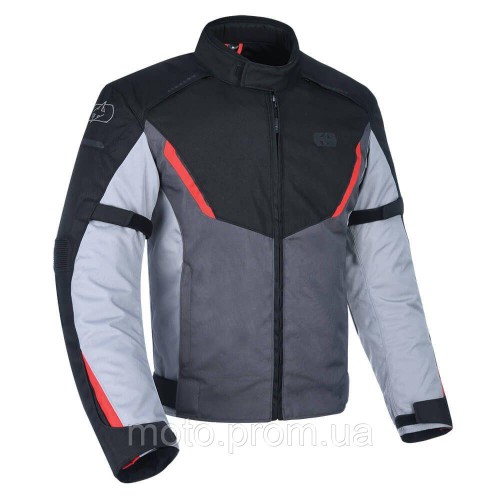 Мото куртка Oxford Delta 1.0 MS Jkt Black / Grey / Red (L)