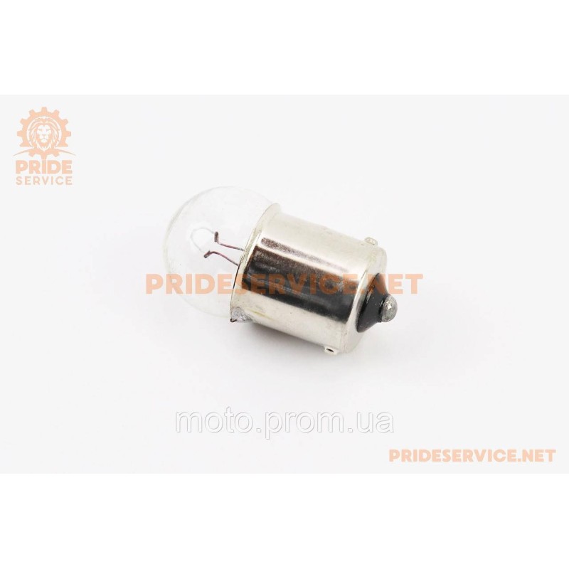 Лампа поворота (белая с цоколем) 12V/10W G18 BA15s