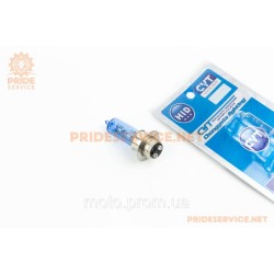 Лампа фари P15D-25-1 12V 35/35W синя SUPER Лампа фари P15D-25-1 12V 35/35W синя SUPER