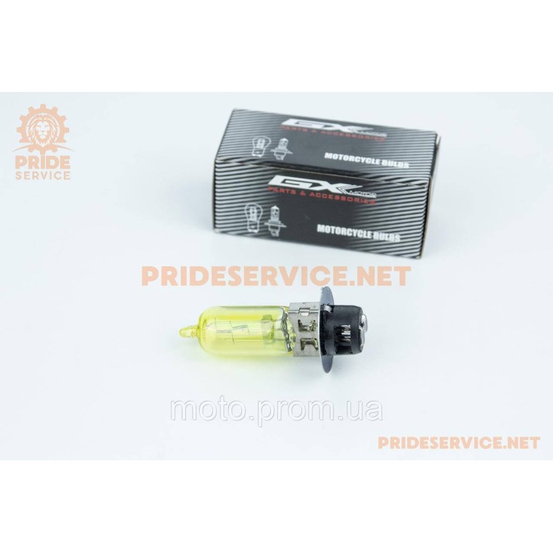 Лампа фари P15D-25-1 12V 35/35W, тип 3 жовта