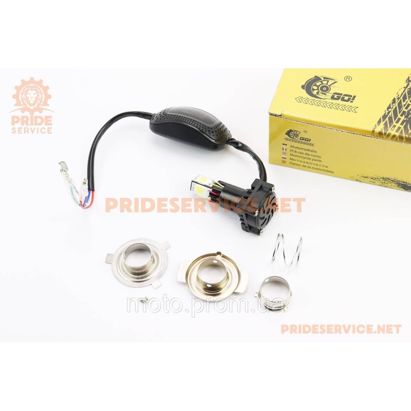 Лампа фары диодная LED-5 SUPER универсальная (к-кт разных креплений), с стабилизатором + стробоскоп