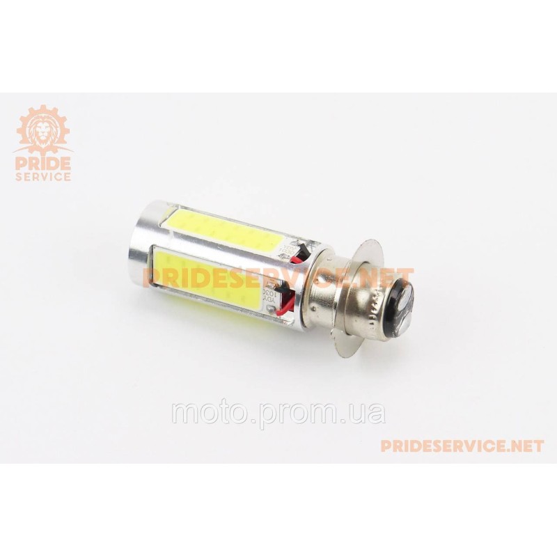 Лампа фары диодная P15D-25-1 - LED-4+1(линза)
