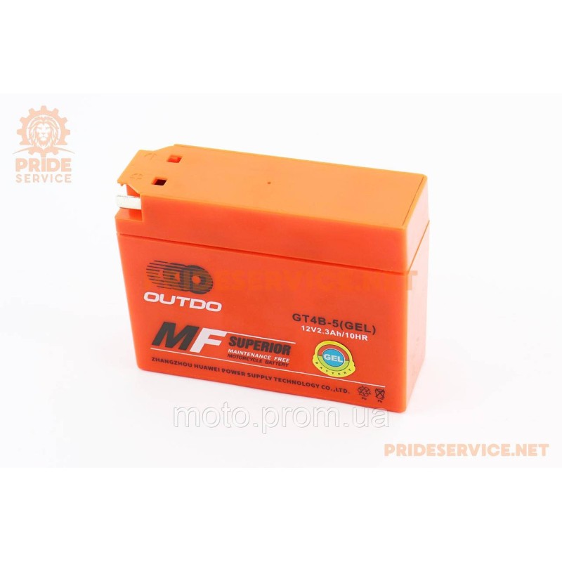 Аккумулятор 12V2,3Ah GT4B-5 GEL (L115*W39*H87мм)