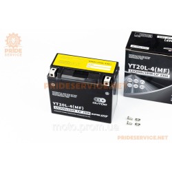 Акумулятор 12V20Аh YT20L-4(MF) кислотний (L175*W85*H155мм) Акумулятор 12V20Аh YT20L-4(MF) кислотний (L175*W85*H155мм)