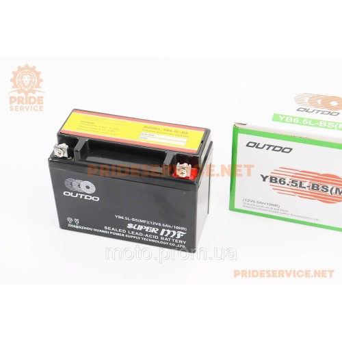 Аккумулятор 12V6,5Ah YB6,5L-BS(MF) кислотный (L140*W65*H100mm)