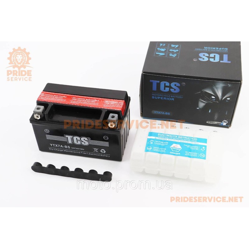 Акумулятор 12V7Ah YTX7A-BS кислотний (L150*W85*H95мм), від 3шт -5%