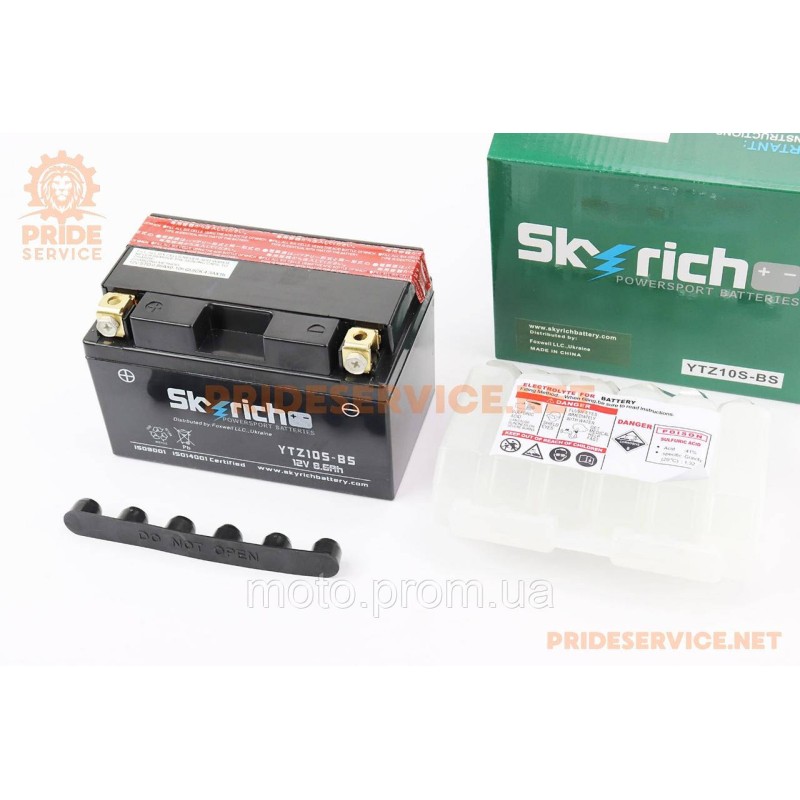 Акумулятор 12V8,6Ah YTZ10S-BS кислотний (L150*W85*H92мм)