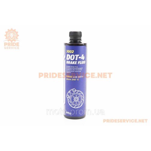 Гальмівна рідина синтетична DOT-4, 490g