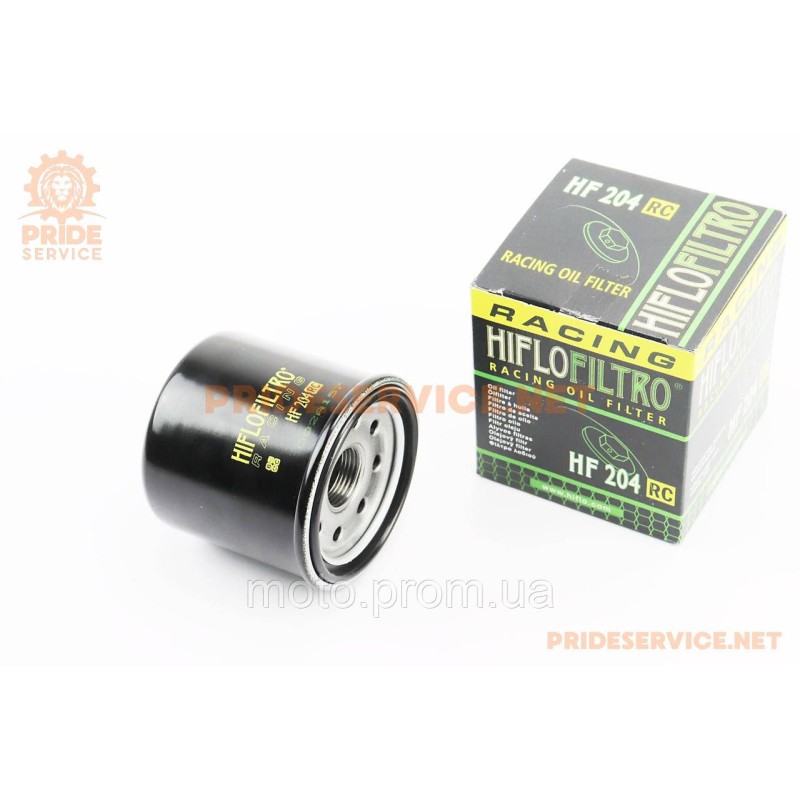 Фільтр оливний HF204RC (65x74мм) Honda CB500/CB600/CBR600, Kawasaki EX500/ZX600, Triumph 600/675/800/900, Yamaha YFM350
