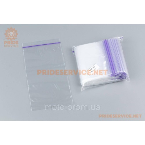 Пакети з замком Zip-Lock 10*18см, уп.100шт