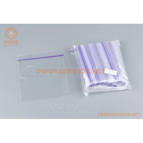 Пакети з замком Zip-Lock 13*13см, уп.100шт