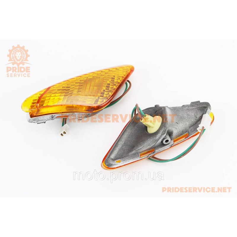 Yamaha JOG ARTISTIC повороты передние в сборе к-кт 2шт, жёлтые