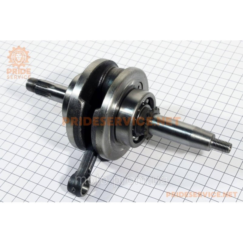Коленвал + подшипники + шестерня 70cc