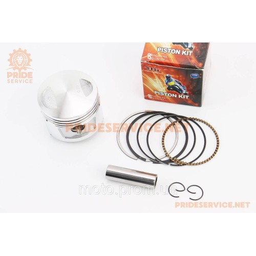 Поршень к-кт CB/CG150cc 62мм + 0,25 (висота 49мм, палець 15мм)