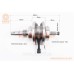 Коленвал + подшипники + шестерня CG-150cc