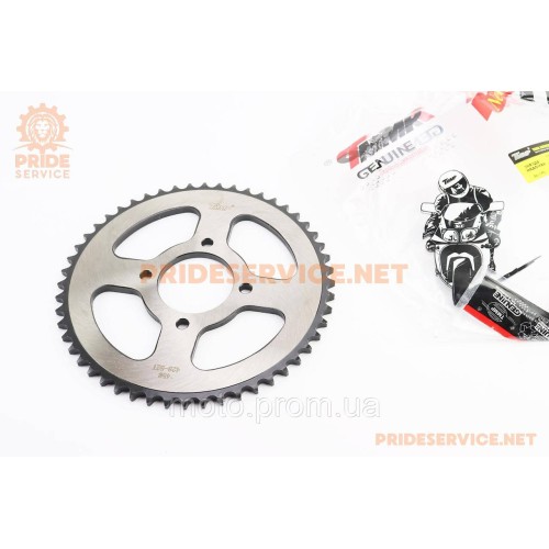 Зірка задня JD125 — 428-52Т — d=58; 4отв.*78mm 