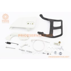 Ручка гальма MS-170/180 + покришка + пружні + шпильки + натяжник +зуби к-кт Ручка гальма MS-170/180 + покришка + пружні + шпильки + натяжник +зуби к-кт