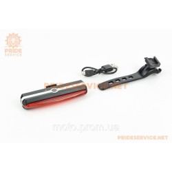 Ліхтар задній 100 lumen, Li-ion 3.7V 500mAh зарядка від USB, вологозахисний, чорно-білий RPL-2266 Ліхтар задній 100 lumen, Li-ion 3.7V 500mAh зарядка від USB, вологозахисний, чорно-білий RPL-2266