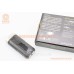 Фонарь передний 2+1 диода 500 lumen+Power Bank, Li-ion 3.7V 4000mAh зарядка от USB, влагозащитный, чёрно-серый