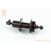 Втулка задняя MTB алюминиевая 14Gx36H под кассету 8-10зв, Disk-brake, крепл. эксцентрик, чёрная FH-TX506