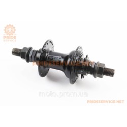 Втулка задня BMX алюмінієва 14Gx48H драйвер 9т, 4 пром-підшипники 6902 2RS, вісь 14мм, кріпл. гайка, чорна FB-A272В