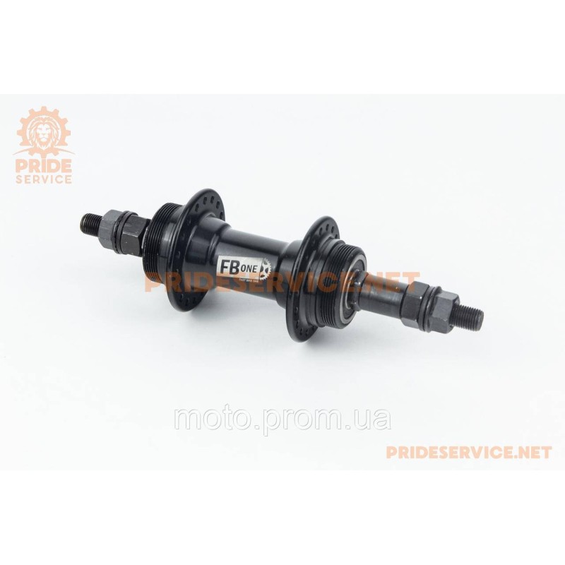 Втулка задняя MTB алюминиевая 14Gx36H под вольнобег, Disk-brake (резьба), 2 пром-подшипники 6200 2RS, крепл.