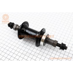 Втулка задня MTB алюмінієва 14Gx36H під вільнобіг, V-brake, кріпл. гайка, чорна KT-A11R Втулка задня MTB алюмінієва 14Gx36H під вільнобіг, V-brake, кріпл. гайка, чорна KT-A11R