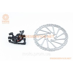 Гальмо Disk-brake заднє (R180мм)+диск 180мм, кріпл. 6 болтів, чорне DSC-710/RPT006 Гальмо Disk-brake заднє (R180мм)+диск 180мм, кріпл. 6 болтів, чорне DSC-710/RPT006