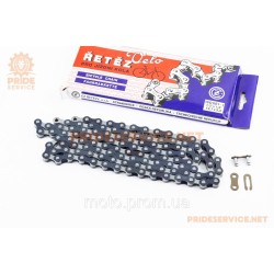 Цепь приводная 1/2х1/8х112L 1 скорость, чёрно-серая