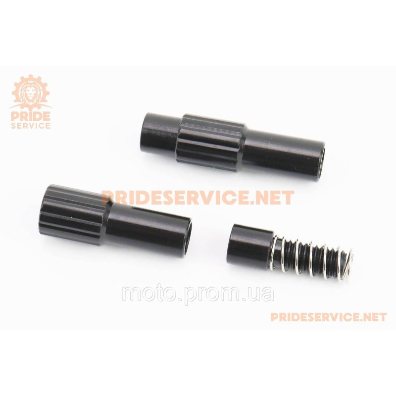 Натягувачі сорочок тросів ROAD 4/5мм, алюмінієві (2шт к-кт), чорний