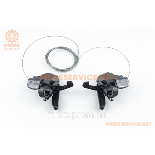 Перемикачі (манетка) 3x9 швидкості, сіро-чорні SL-KD-30