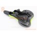 Сидіння MTB 265x155мм, чорно-зелене AVY-6630