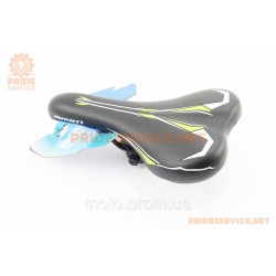 Сидіння MTB 265x155мм, чорно-зелене AVY-6632 Сидіння MTB 265x155мм, чорно-зелене AVY-6632