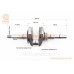 Колінвал 168F/170F (D шийки-30мм, H-85мм, L-250мм) під шпонку D-20мм
