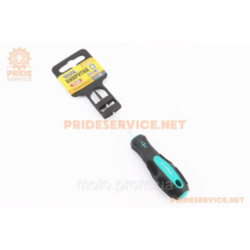 Викрутка магнітна TORX T 7x75мм ручка з TPR покриттям (49-0077)