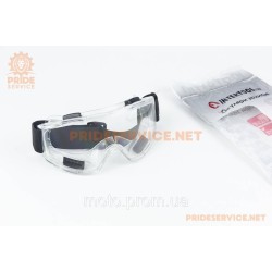 Окуляри захисні, матеріал лінзи - полікарбонат PC, прозорі (SP-0078)