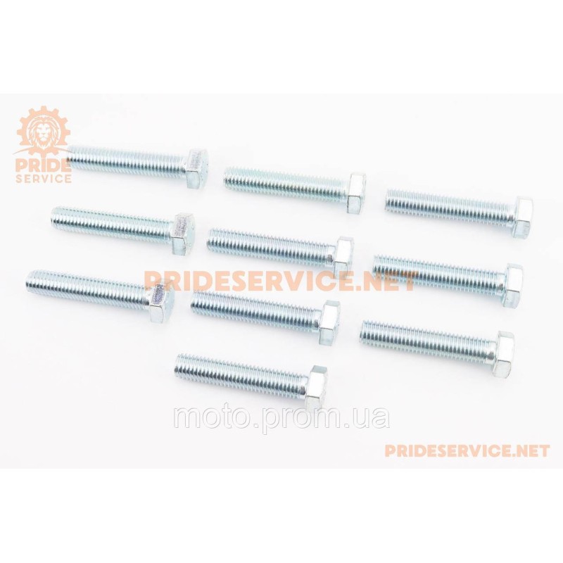 Болт М12x60 5,8 цб пр DIN933, к-кт 10шт
