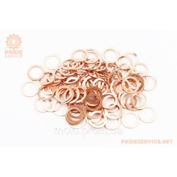 Шайба медная 10x14x1мм DIN7603A, к-кт 100шт