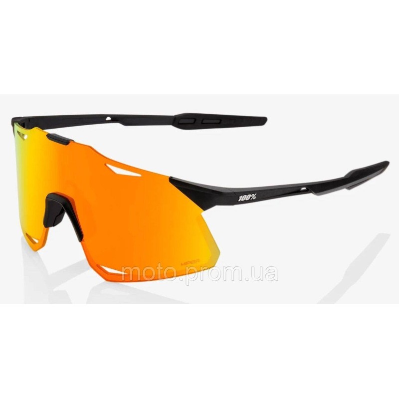 Окуляри Ride 100% HYPERCRAFT - Matte Black - HiPER Red Multilayer Mirror Lens Mirror Lens