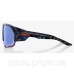 Окуляри Ride 100% NORVIK - Black Holographic - HiPER Blue Multilayer Mirror Lens Mirror Lens