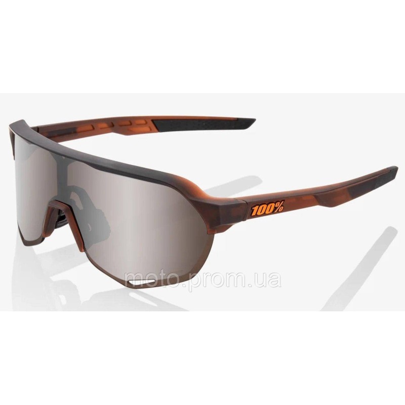 Окуляри Ride 100% S2 - Matte Translucent Brown Fade - HiPER Silver Mirror Lens Mirror Lens