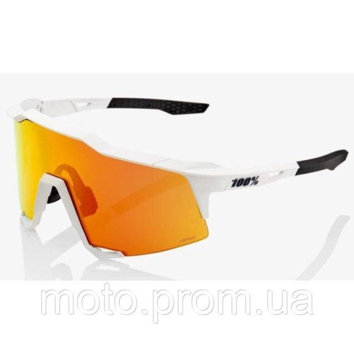 Окуляри Ride 100% SpeedCraft - Soft Tact Off WHite - HiPER Red Multilayer Mirror Mirror Lens