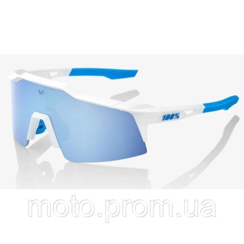 Окуляри Ride 100% SpeedCraft SL - Movistar Team White - HiPER Blue Multilayer Mirror Lens Mirror Lens