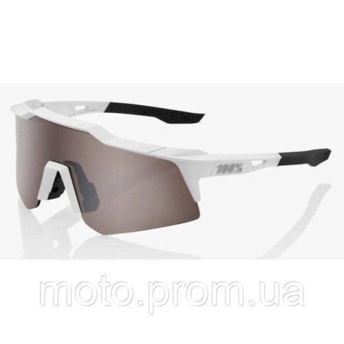 Окуляри Ride 100% SpeedCraft XS - Matte White - HiPER Silver Mirror Lens Mirror Lens