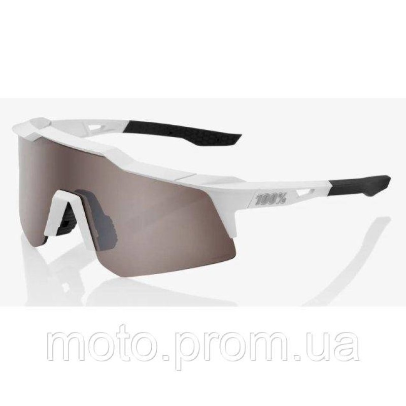 Окуляри Ride 100% SpeedCraft XS - Matte White - HiPER Silver Mirror Lens Mirror Lens