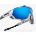 Окуляри Ride 100% SPEEDTRAP - Matte White - HiPER Blue Multilayer Mirror Lens Mirror Lens