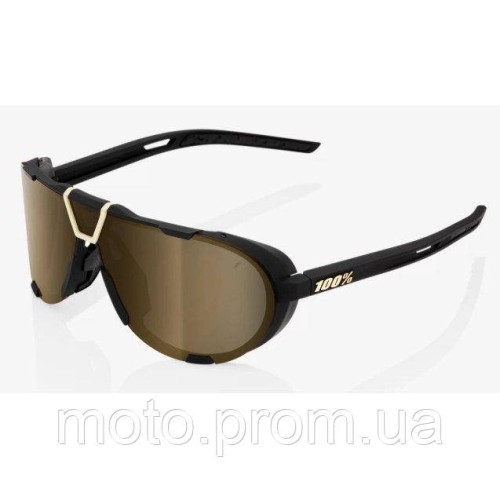 Окуляри Ride 100% WestCraft+ - Soft Tact Black - Gold Mirror Lens Mirror Lens